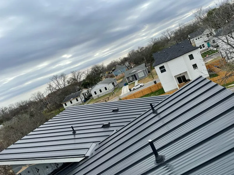 Standing seam metal roof panels with vents for Skylight Repair in Lower Merion